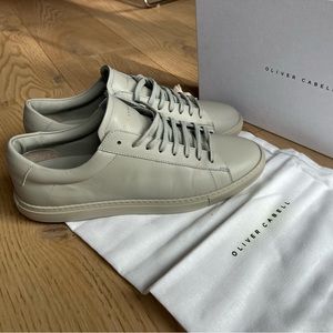 Oliver Cabell The Low 1 Slate is an iconic low-top silhouette crafted in Italy.